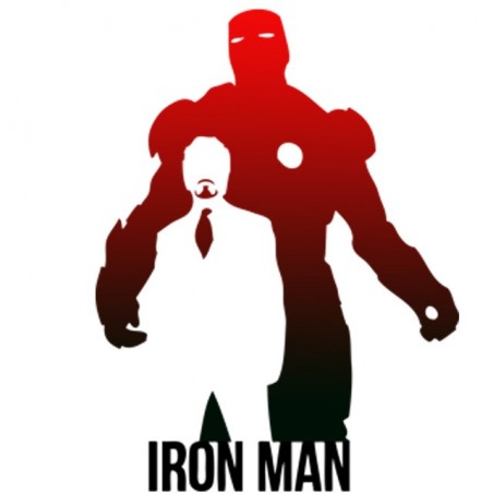 Iron man white sublimation t-shirt