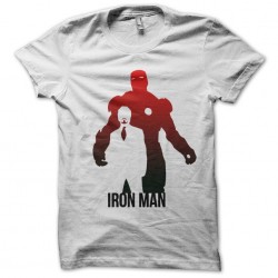 Iron man white sublimation t-shirt