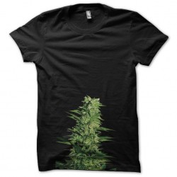 Cannabis plant black sublimation t-shirt