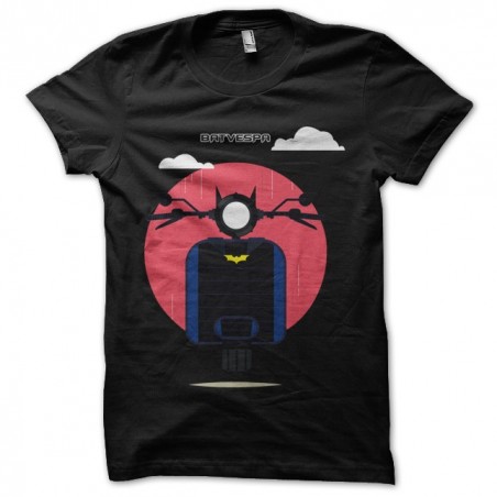 bat vespa t-shirt black sublimation