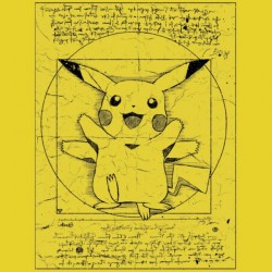 tee shirt Pikachu de vitruvio  sublimation