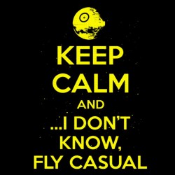 tee shirt keep calm and i do not fly casual black sublimation