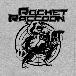 t-shirt rocket raccoon gray sublimation
