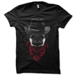 Cowboy Pug t-shirt black...