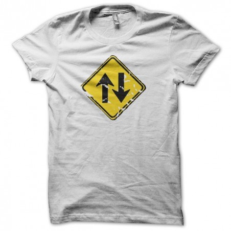 T-shirt panel double meaning grungy white sublimation