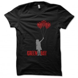 tee shirt green day black sublimation