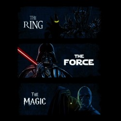 shirt the ring the force the magic black sublimation