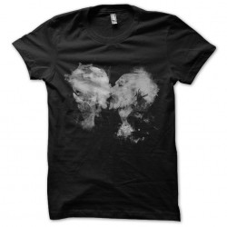 smoke kiss black sublimation tee shirt