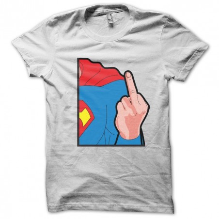 T-shirt Superman parody fuck white sublimation