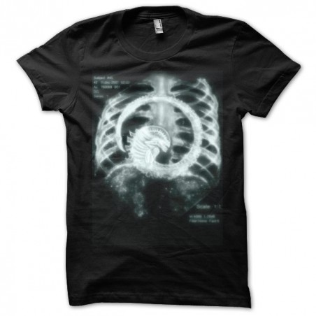 T-shirt parody Alien inside black sublimation