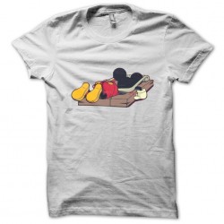 Mickey mouse trap t-shirt. Mickey white t-shirt sublimation t-shirt