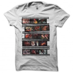 Gore movies color film strip white sublimation t-shirt