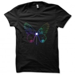 shirt beautiful butterfly black sublimation