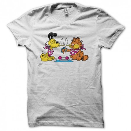 Tee shirt Garfield spaghetti  sublimation