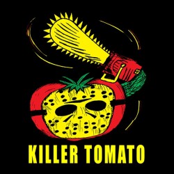 tee shirt killer tomato black sublimation