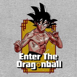 tee shirt Enter the dragonball gray sublimation