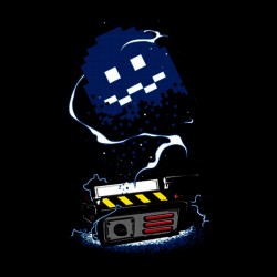tee shirt Pac Man x Ghostbusters  sublimation