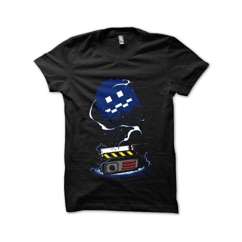 Pac Man X Ghostbusters Black Mixed Sublimation Shirt 3864