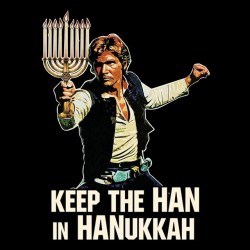 tee shirt keep the han in hanukkah  sublimation