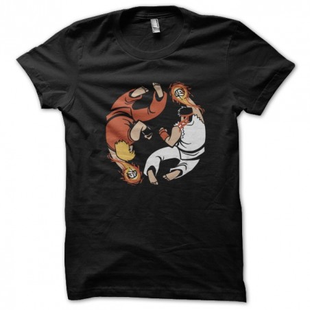 tee shirt yin yang street fighter  sublimation