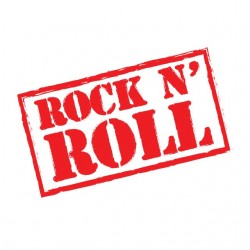 rock n roll t-shirt white sublimation