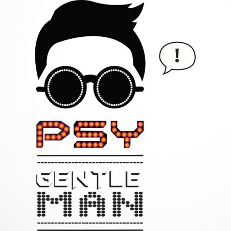 PSY Gentle Man Gangnam Style White Sublimation T-Shirt