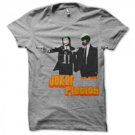 tee shirt Joker Fiction gris sublimation