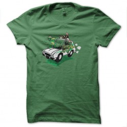 tee shirt gremlins stockcars green sublimation