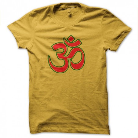 t-shirt hom bouddist yellow sublimation