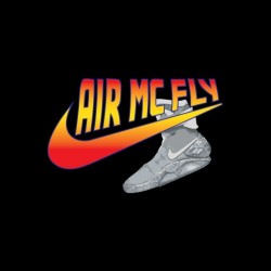 Tee shirt Retour vers le Futur parodie Nike Air Mc Fly  sublimation