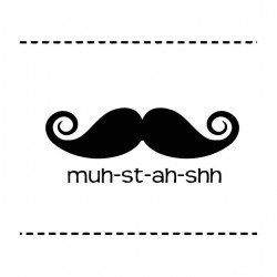 tee shirt mustache special white sublimation