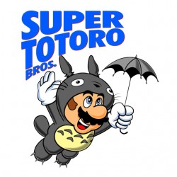 tee shirt super totoro bros  sublimation