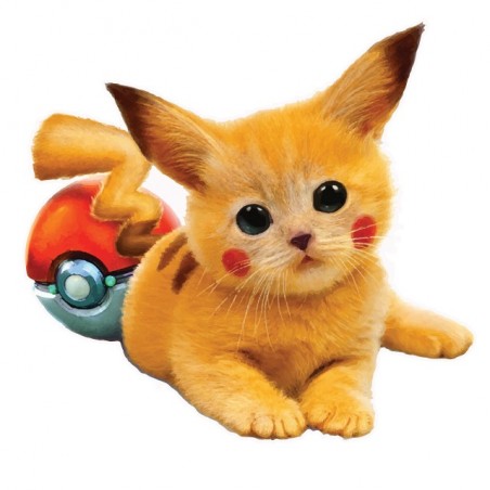 white sublimation catkachu tee shirt