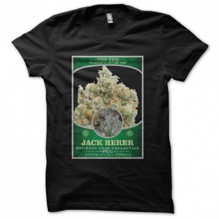 Jack Herer cannabis t-shirt Top Ten black sublimation
