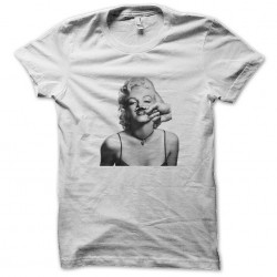 shirt Marilyn Monroe face funny white sublimation