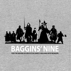 tee shirt Baggins'nine gris sublimation