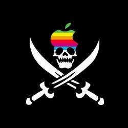 tee shirt Apple skull logo  sublimation