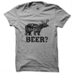 tee shirt Beer gris sublimation