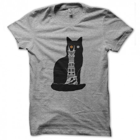 t-shirt cat of sauron mordor gray sublimation