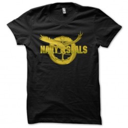 Navy Seals t-shirt golden eagle black sublimation