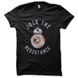 tee shirt join the resistance black sublimation