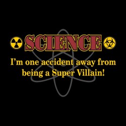 tee shirt science super villains  sublimation