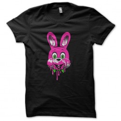 tee shirt rabbit horror black sublimation