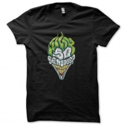 t-shirt joker why so serious black sublimation