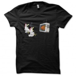 t-shirt anti chickens black sublimation