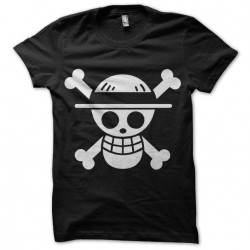 tee shirt One Piece flag black sublimation