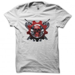 Gears of war fan art logo white sublimation t-shirt