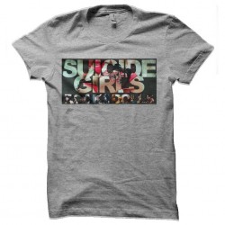suicide girls tee shirt gray sublimation
