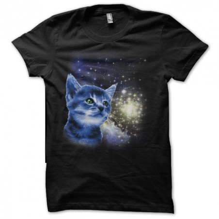 tee shirt le chat dans l'espace sublimation