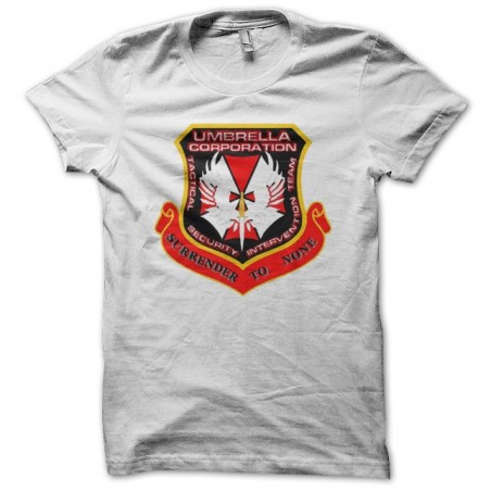 Umbrella Corporation two white sublimation t-shirt